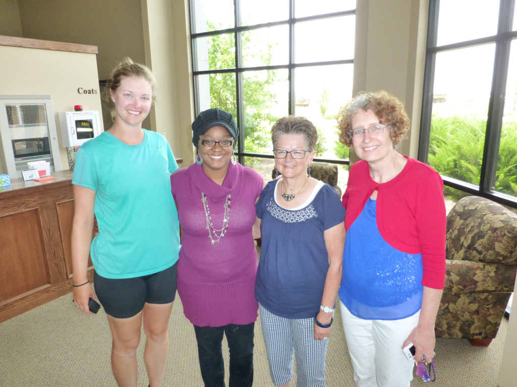 Lindsie with Christina, Edith, and Janelle (from left to right)