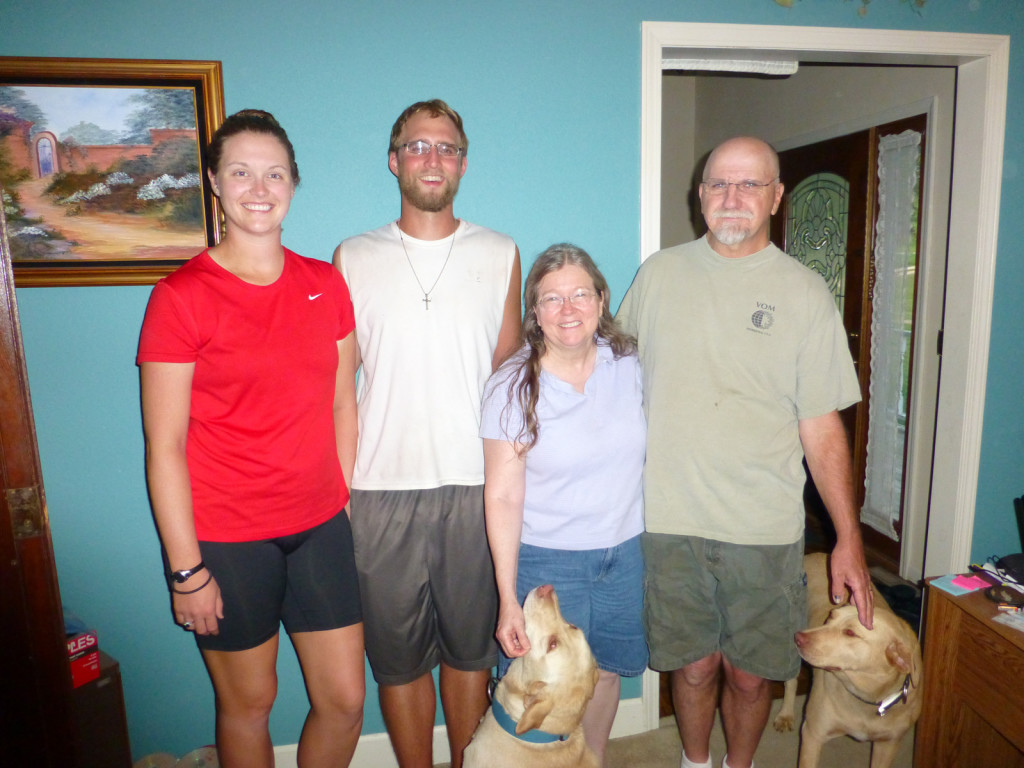 Lindsie, Mike, Ruth, and Frank (and their puppies)