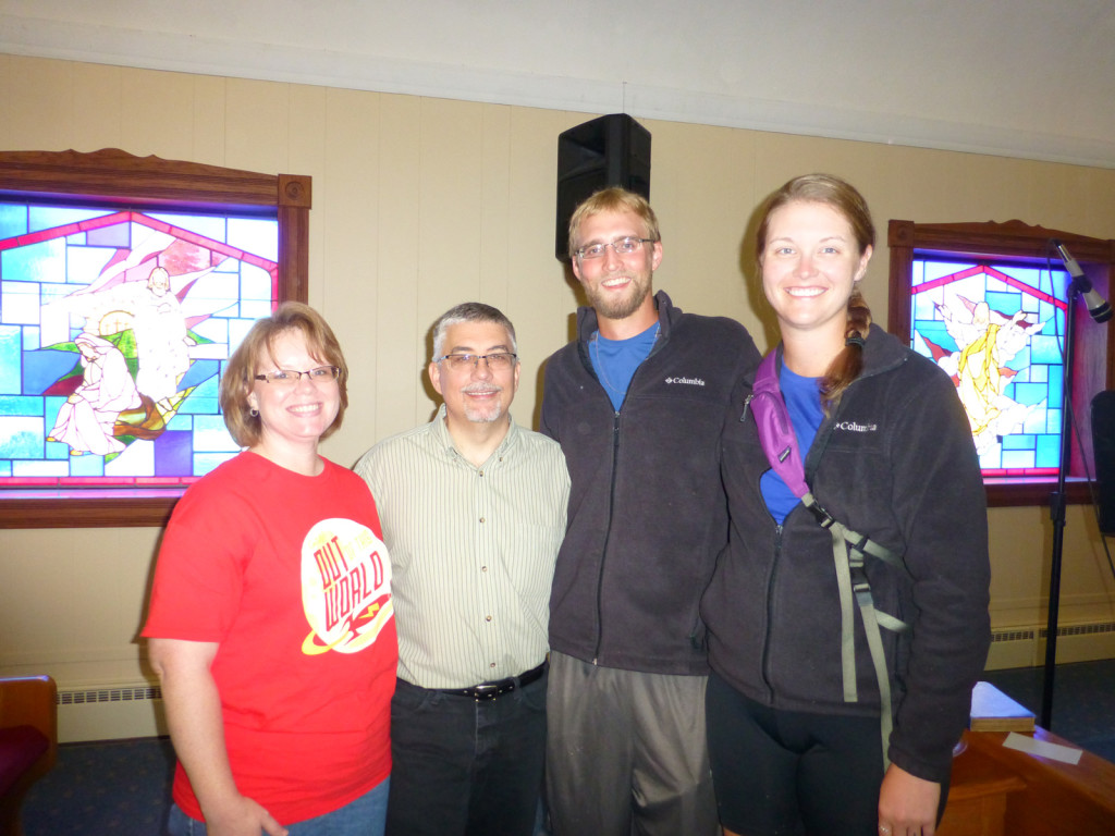 Pastor Bobby and his wife, Dianne, with Mike and Lindsie