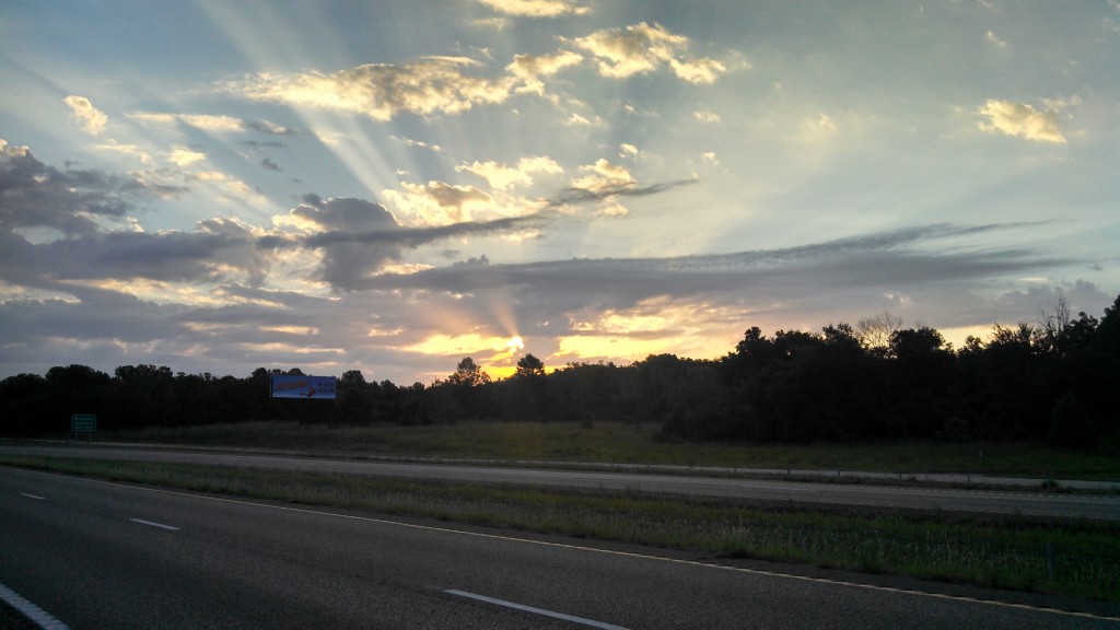 Another beautiful sunrise from the road...