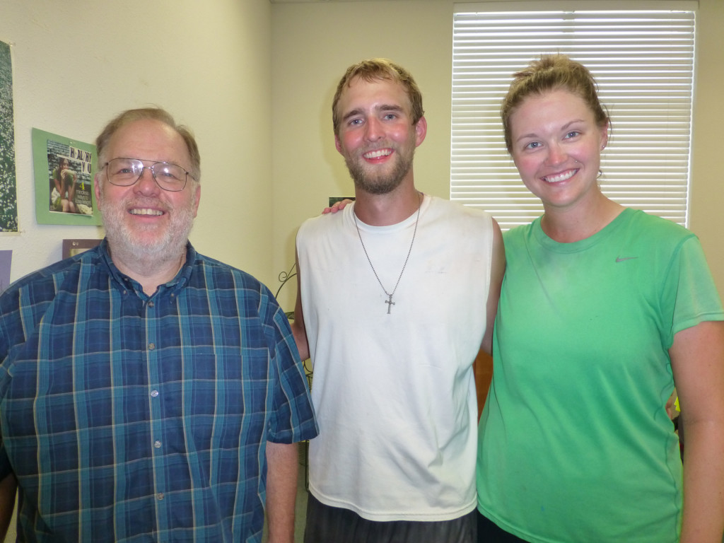 Pastor Steve, Mike, and Lindsie