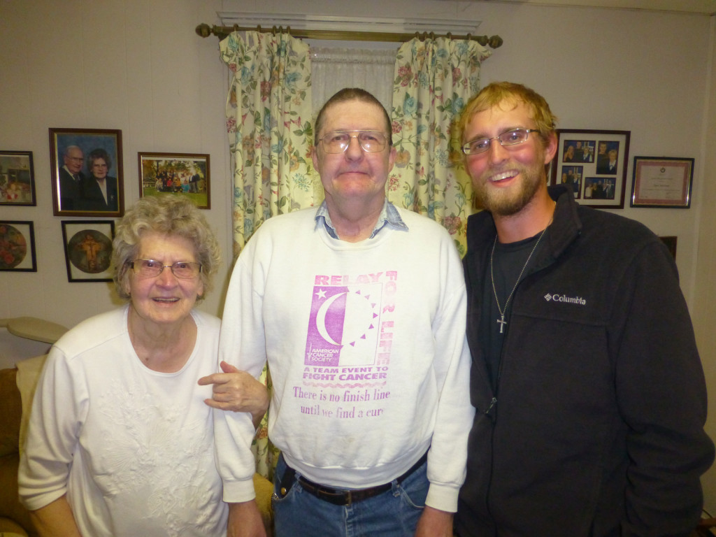 Gary's mom, Gary, and Mike