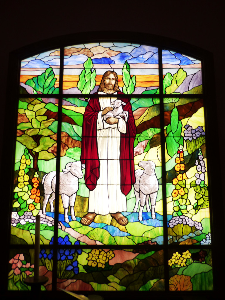 A ridiculously detailed (and beautiful) stained glass window from the Romney United Methodist Church